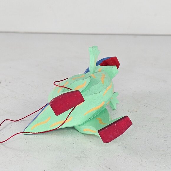 Handcrafted Wooden Dinosaur Ornament Christmas Decor Tyrannosaurus Rex - Picture 6 of 8